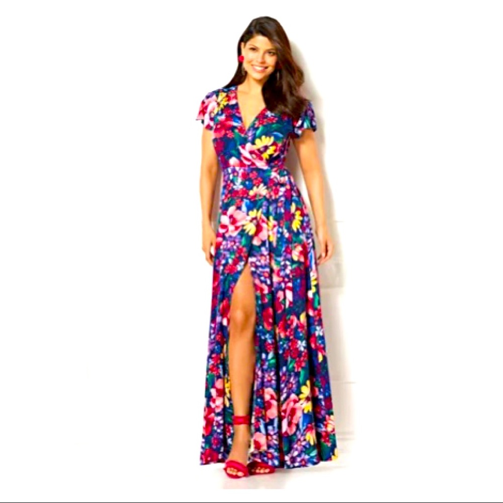 Allison Floral Wrap Dress - Eva Mendes